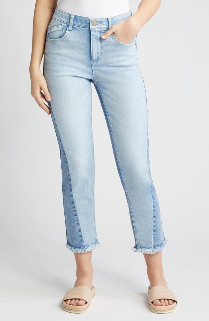 Wit & Wisdom 'Ab'Solution Pieced High Waist Ankle Straight Leg Jeans