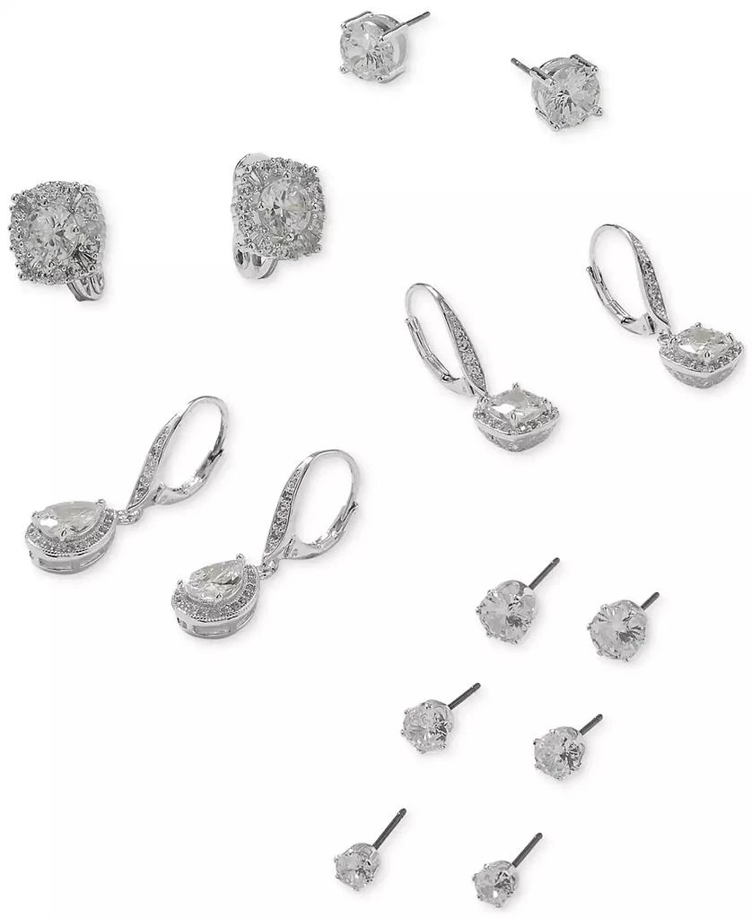 Anne Klein Crystal Stud E-Z Comfort Clip-on Earrings 3