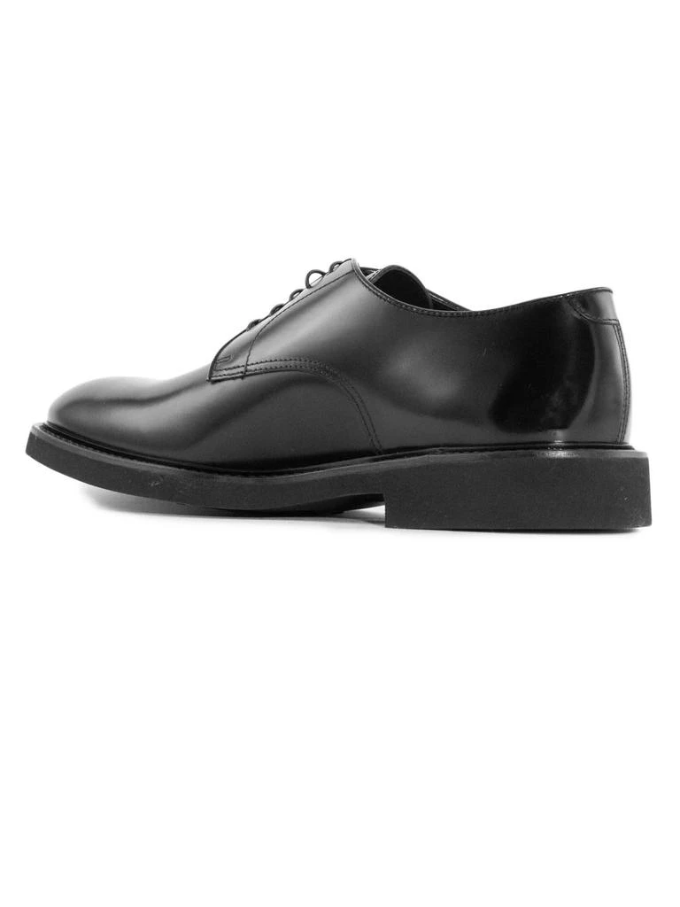 DOUCAL'S Black Leather Lace-up Derby 3