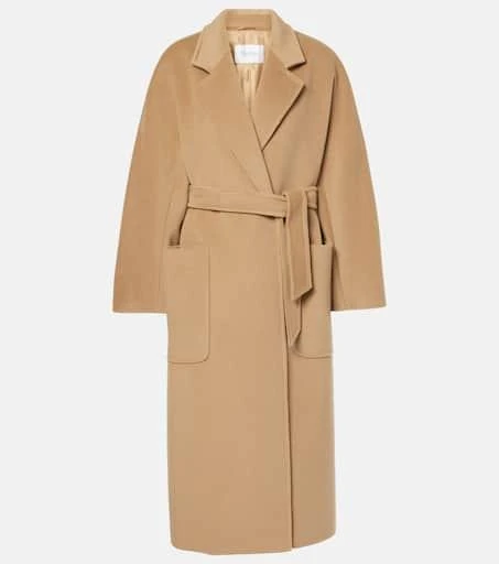 Max Mara Locri wool and cashmere wrap coat 1