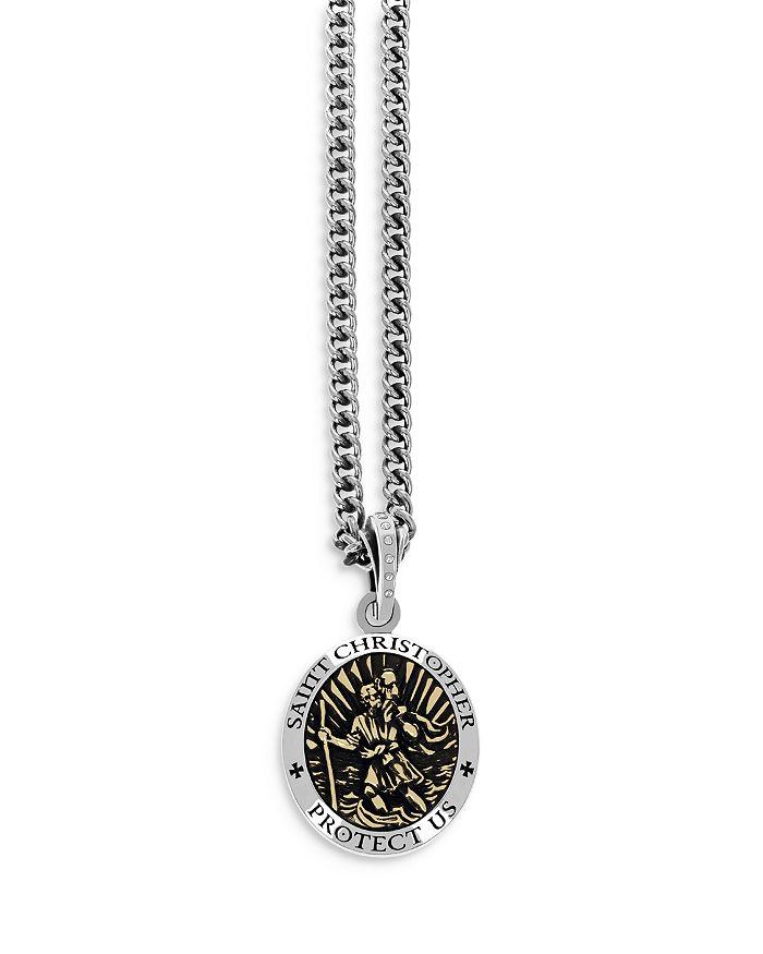 King Baby Saint Christopher Pendant Necklace, 24"