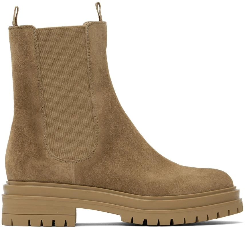 Gianvito Rossi Beige Chester Boots 1