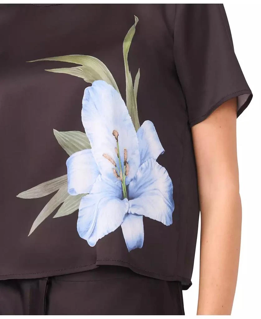 Vince Camuto Women
s Short-Sleeve Crew Neck Blouse 4