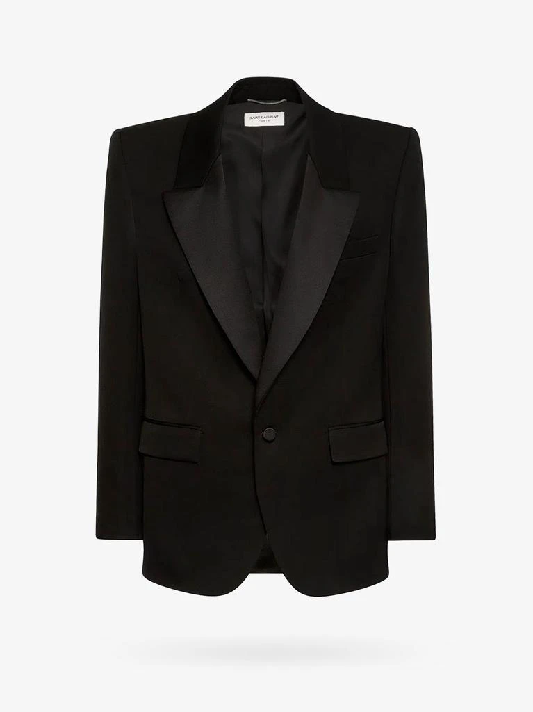 Yves Saint Laurent Tuxedo wool blazer with satin lapel 1