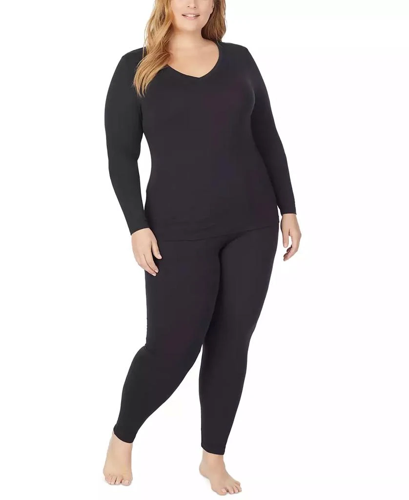 Cuddl Duds Plus Size Softwear with Stretch V-Neck Top 3