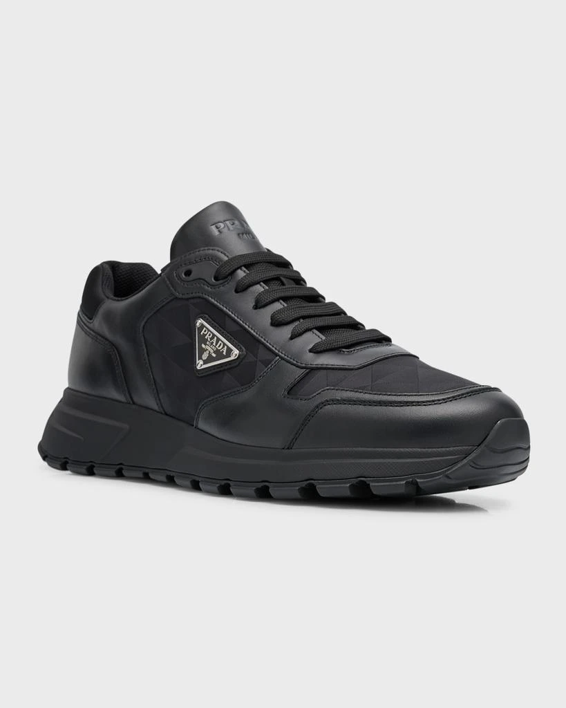 Prada Men's Prax Triangle Logo Runner Sneakers 3