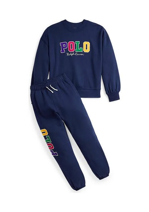 Ralph Lauren Lauren Childrenswear Girls 7 16 Corduroy Logo Fleece Sweatshirt 4