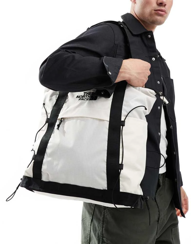 The North Face The North Face Borealis tote bag in white and black 3
