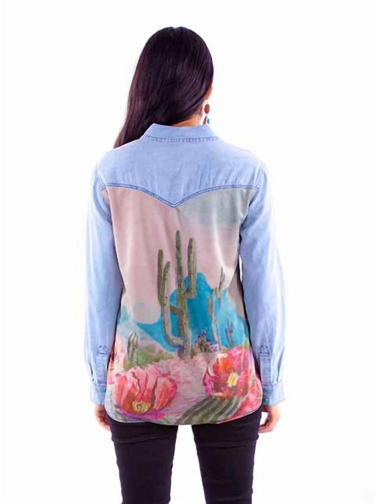 Scully Scully - Cactus Scene Long Sleeve Snap Shirt