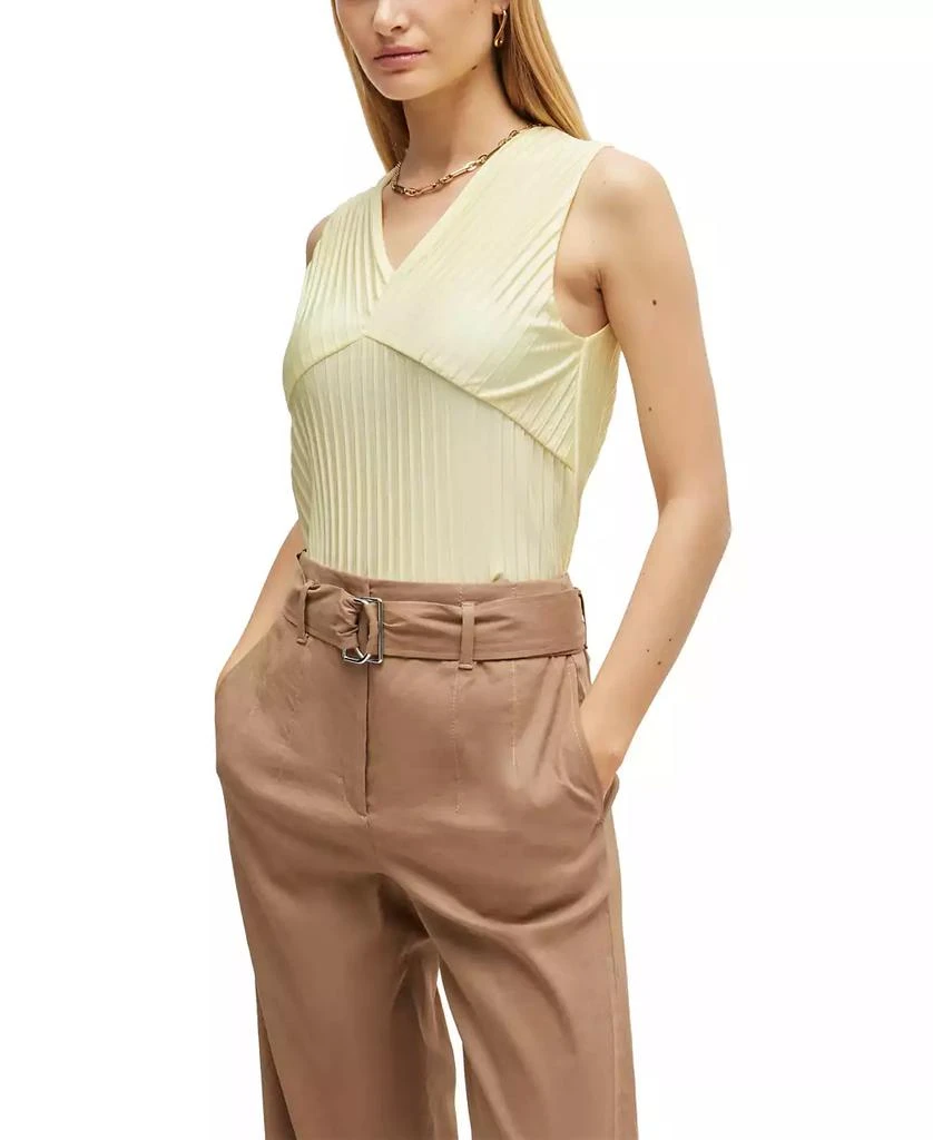 Hugo Boss Women's V-Neck Sleeveless Jersey Top 1