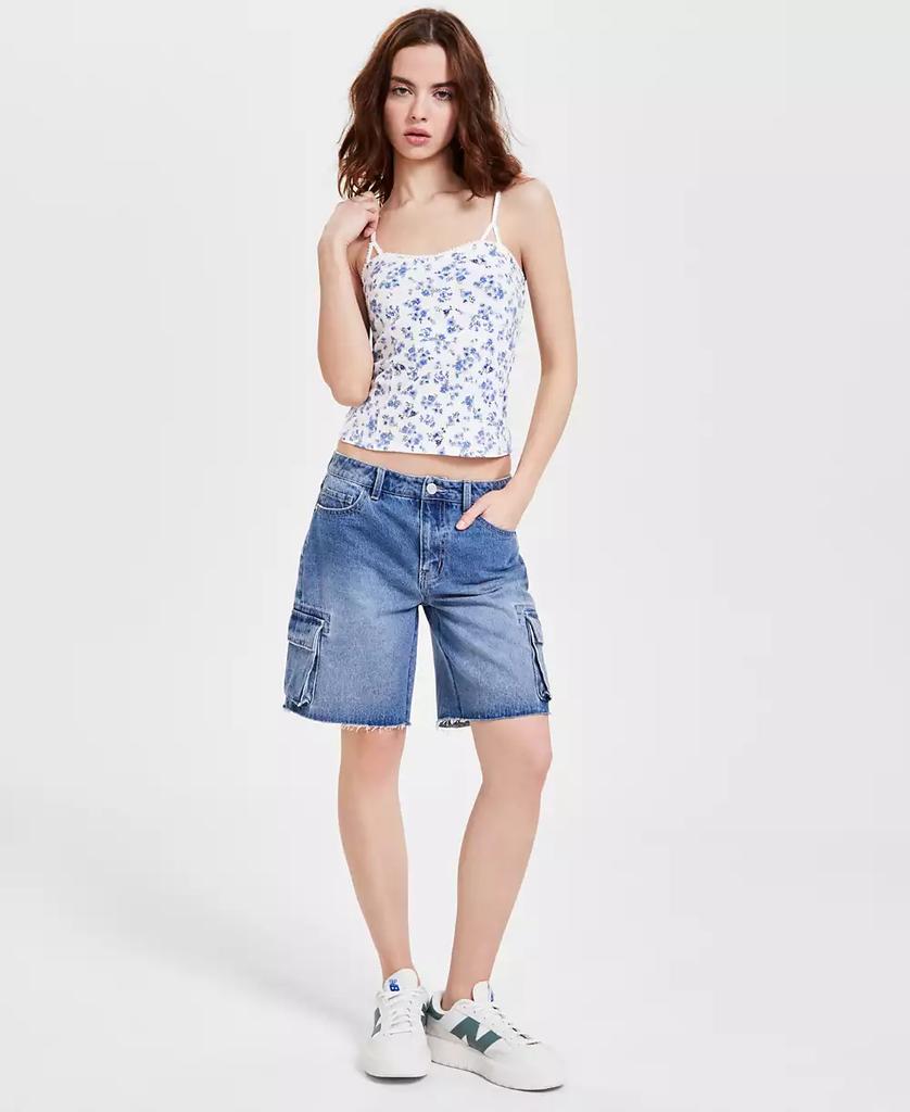 Indigo Rein Juniors' Cargo Denim Jorts