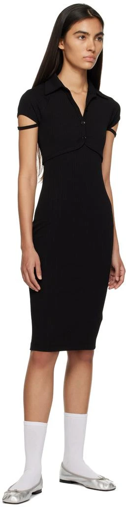 Helmut Lang Black Cutout Midi Dress 4
