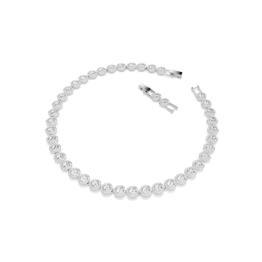 Swarovski Hyperbola bangle heart blue rhodium plated 4