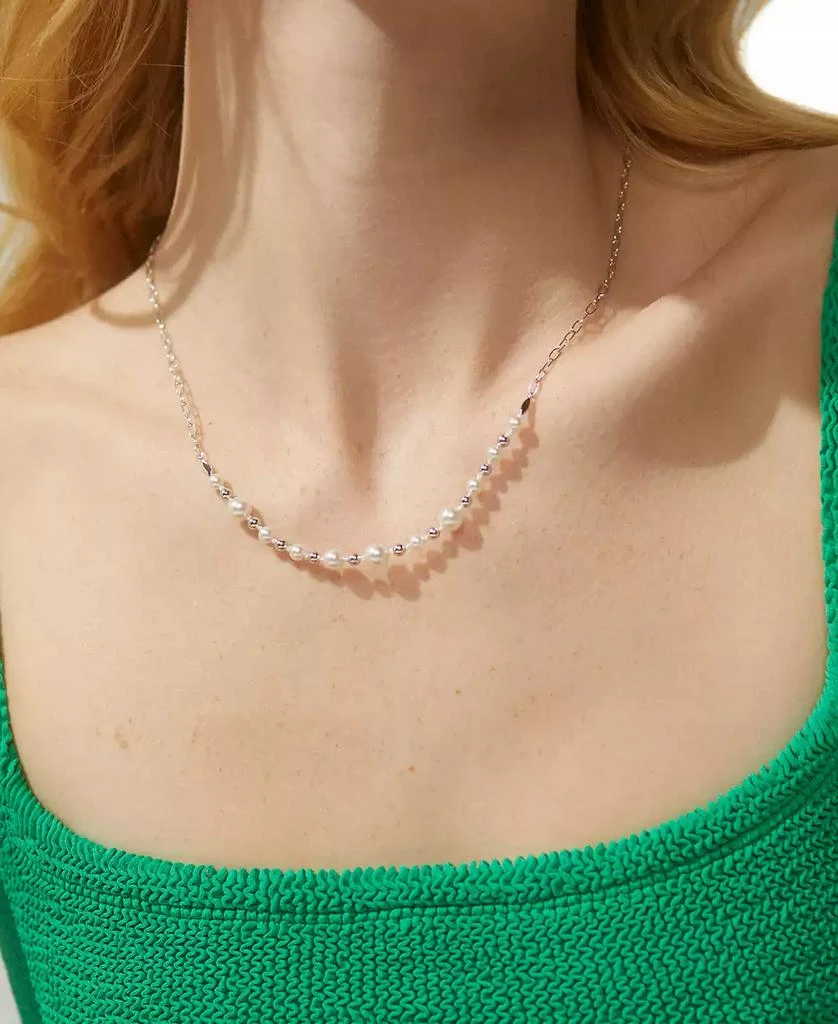 Nadri AJOA by 18k Gold-Plated Imitation Pearl Statement Necklace, 16" + 2" extender 4