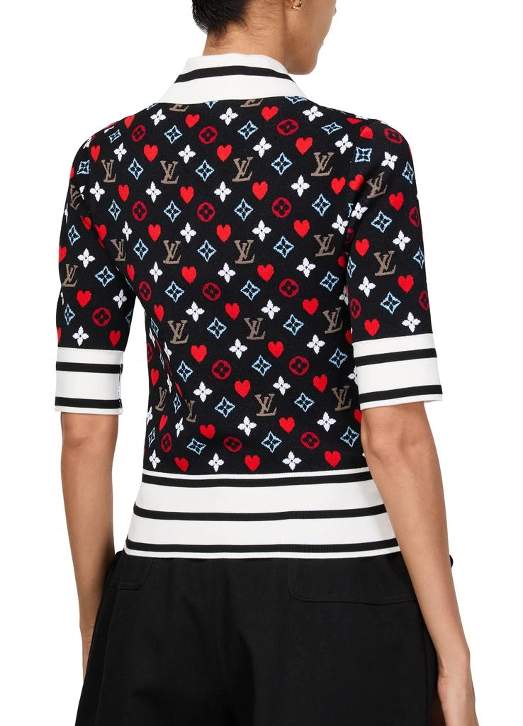 Louis Vuitton Game On Contrast Stripe Polo Top 4