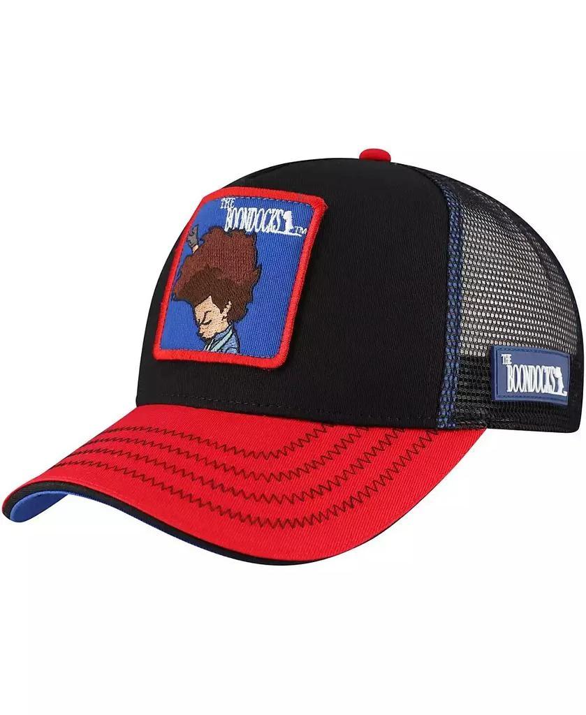 Virtual Thread Men's Black The Boondocks Huey Trucker Adjustable Hat 1
