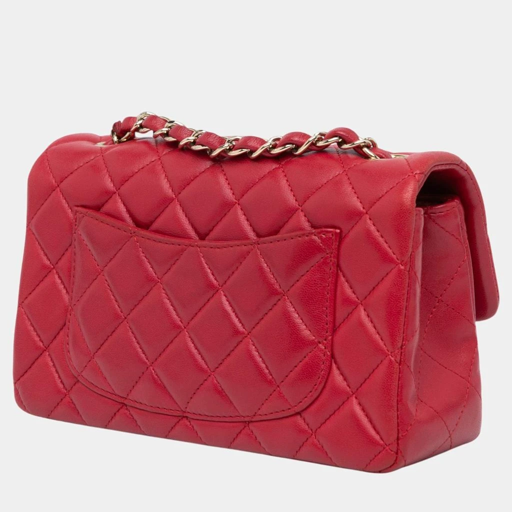 Chanel Chanel Pink Mini Rectangular Classic Lambskin Single Flap 2