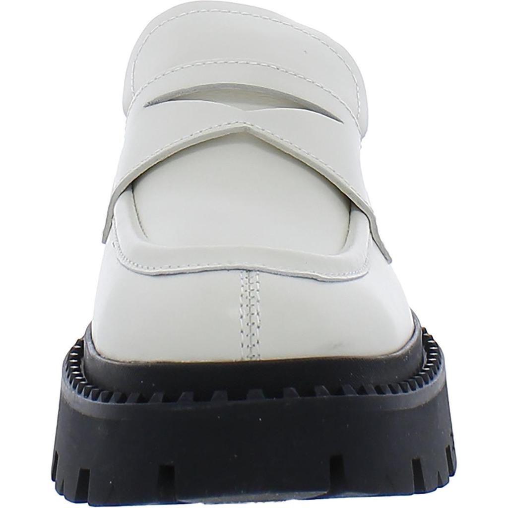 Ash Genial Womens Leather Lugged Sole Loafers
