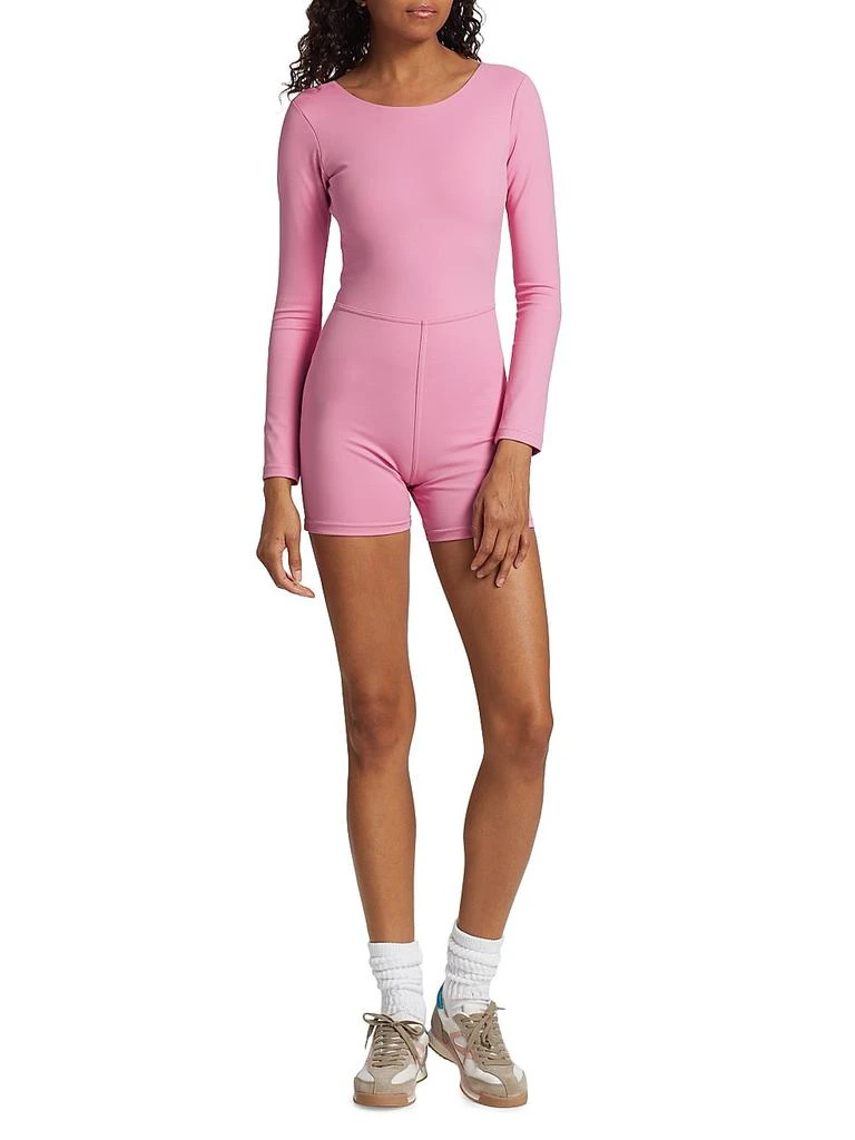 Maqui Active Long-Sleeve Lace-Up Romper 2