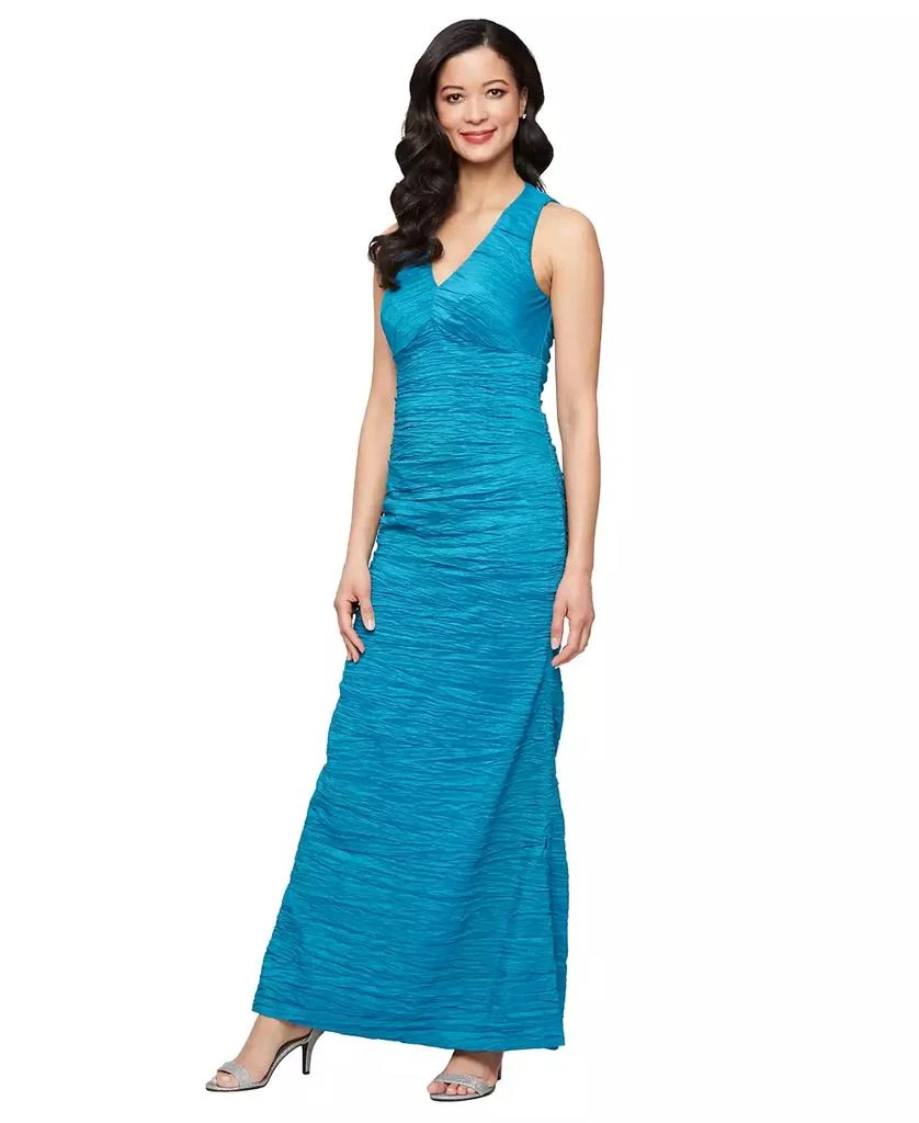 Alex Evenings Petite Stretch Taffeta A-Line Dress 1