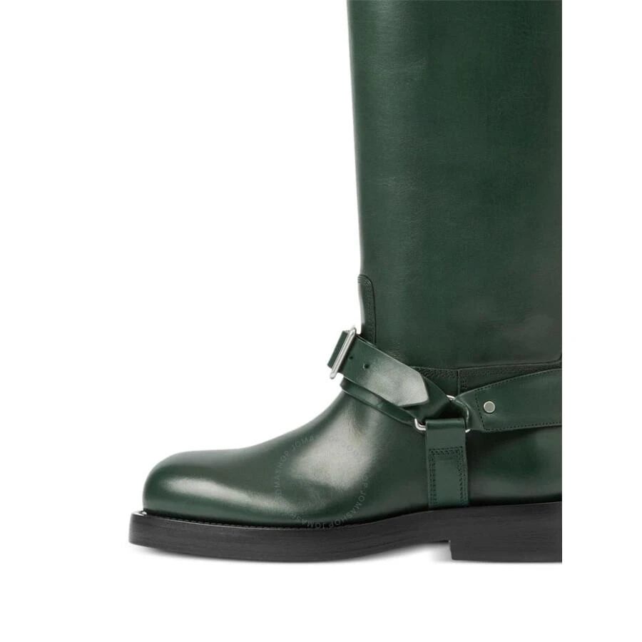 Burberry Equestrian Knight Detail Knee-High Saddle Leather Boots 2