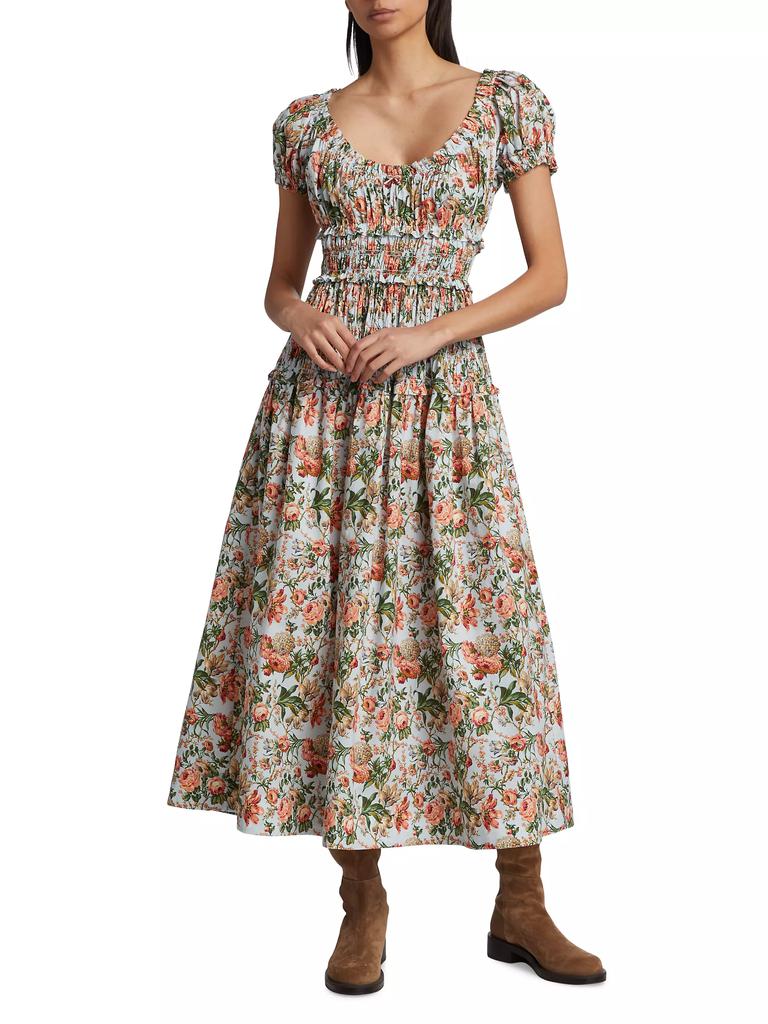 DÔEN Leanne Floral Midi-Dress Dress