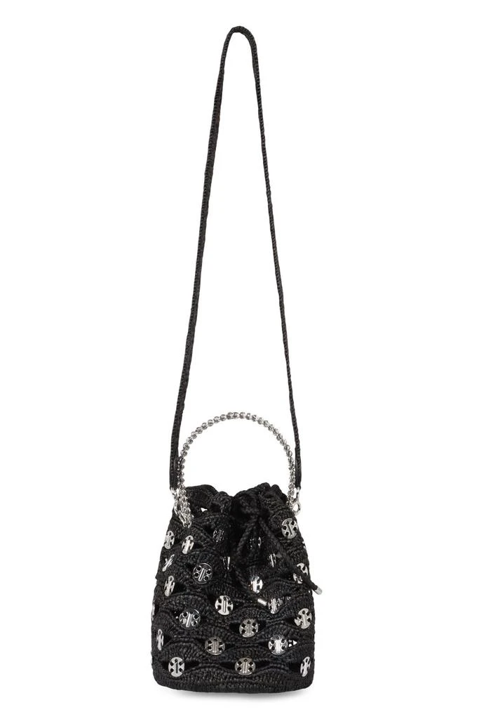 Paco Rabanne Paco Rabanne Raffia Drawstring Bucket Bag Tote Bags