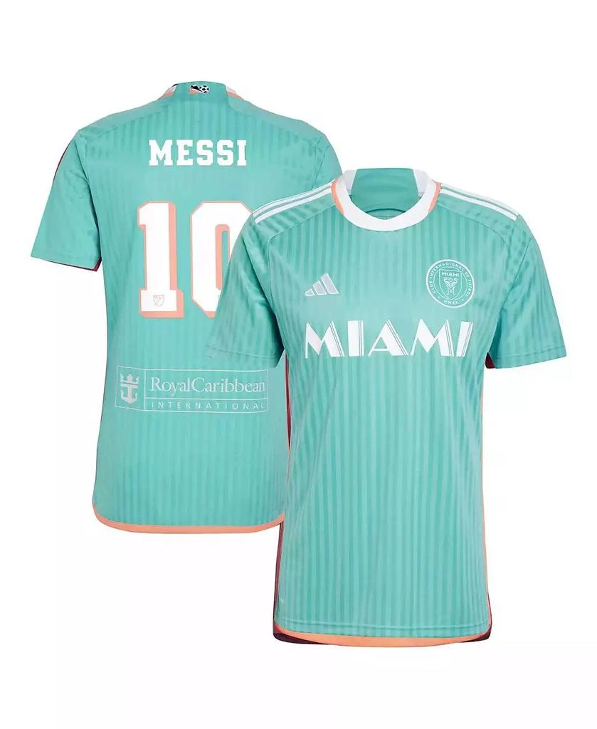 Adidas Men's Lionel Messi Aqua Inter Miami CF 2024 Archive Replica Player Jersey 1