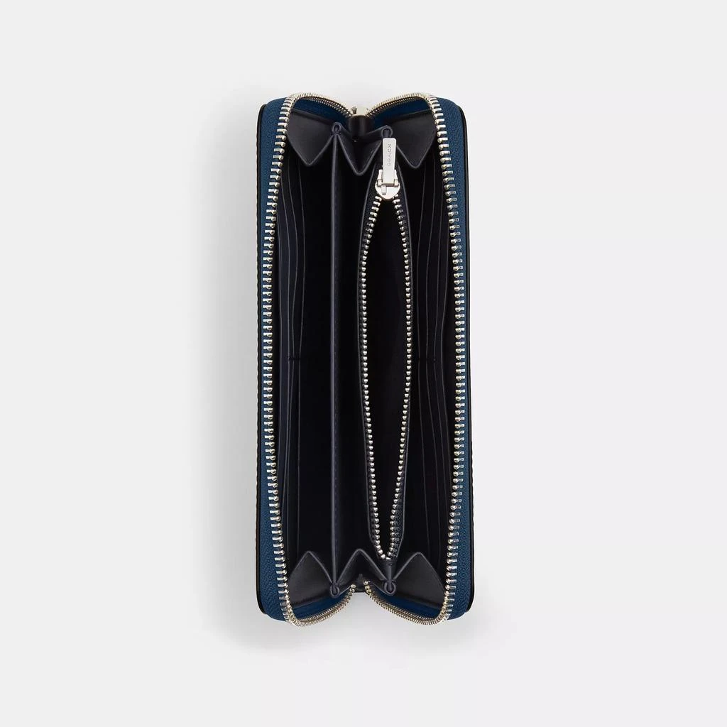 Coach Long Zip Around Wallet In Signature Canvas 2