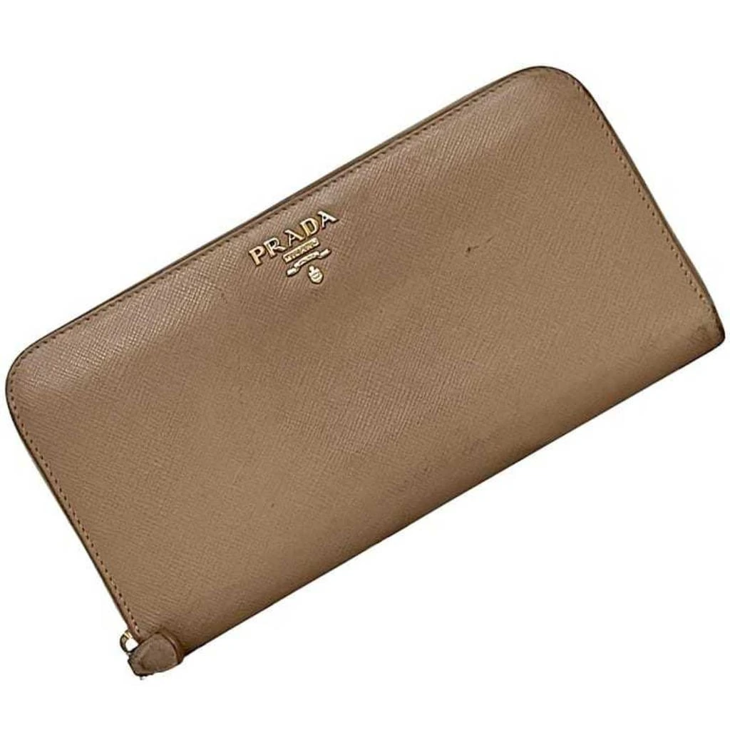 Prada Saffiano Metal Long Wallet (Bi-Fold) (Pre-Owned)