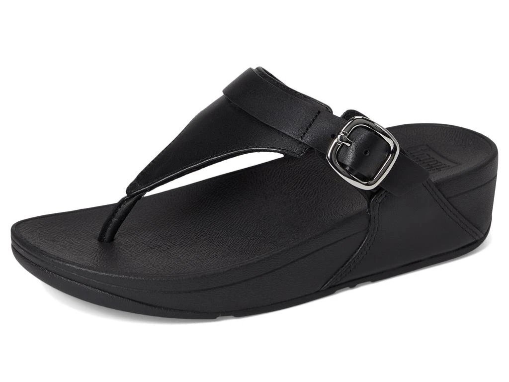 FitFlop Lulu Adjustable Leather Toe Post Sandals 7