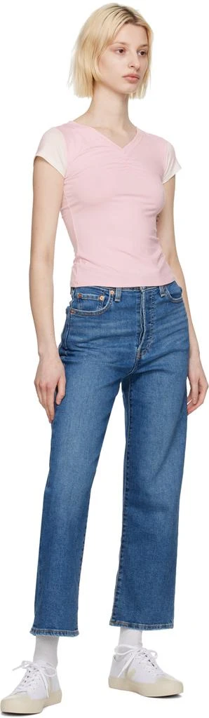 Levi's Blue Ribcage Jeans 4
