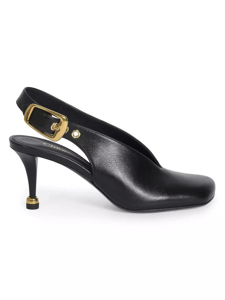 Chloé Andrea 70MM Leather Sling-Back Pumps 1