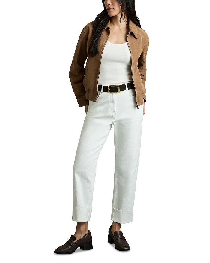 REISS Gia Suede Bomber Jacket 2