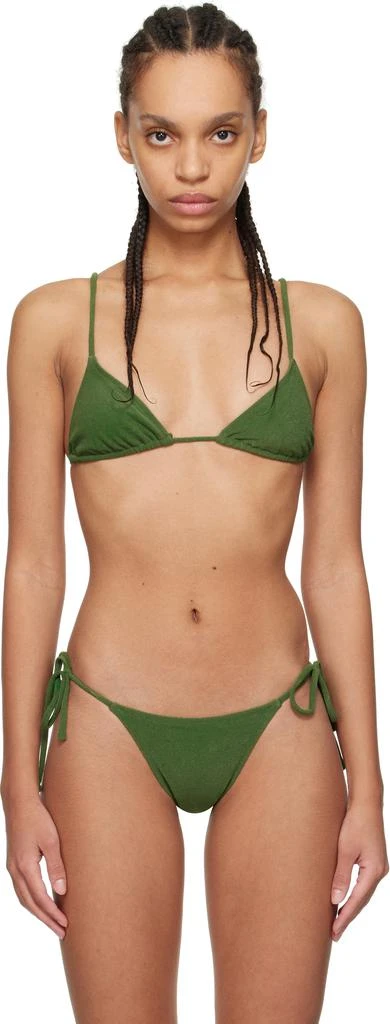 Tropic of C Green Equator Bikini Top 1