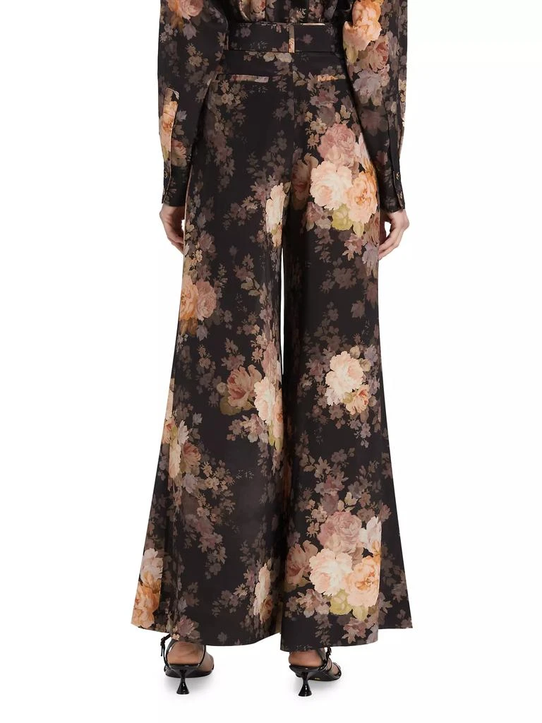 Zimmermann Floral Silk Wide-Leg Pants 5