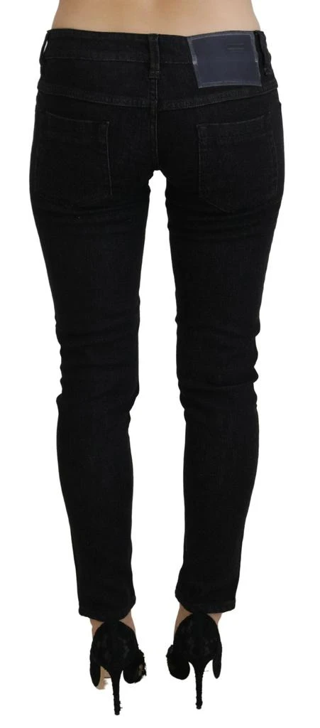 Acht Acht Black Low Waist Slim Fit Cotton Denim Jeans 3