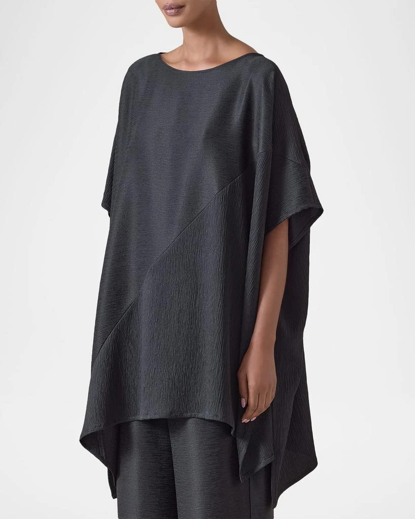Eskandar Handkerchief Silk Plisse Tunic 4