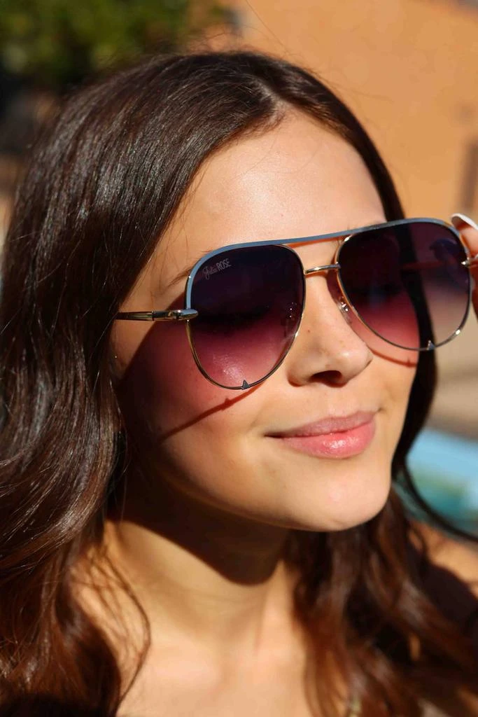 Julia Rose - Unisex The Alex High Quality Aviator Sunglasses  display picture 3