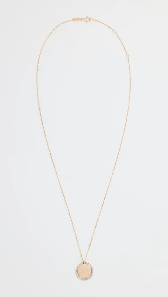 Adina Reyter 14k Round Pav�é  Baguette Dog Tag Necklace 3