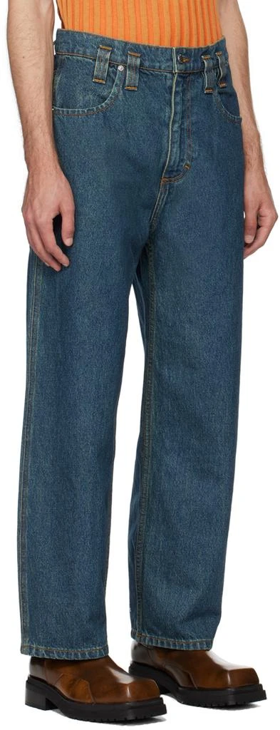 Eckhaus Latta Blue Baggy Jeans 2