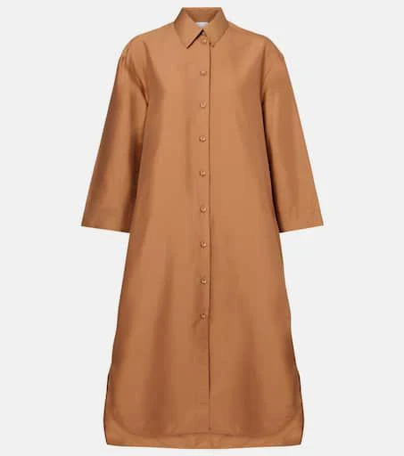 Max Mara Sella cotton-blend shirt dress 1