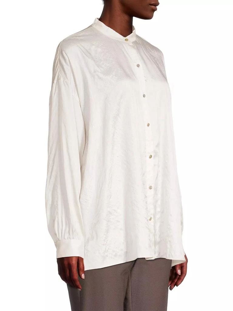 Eileen Fisher Boxy Silk Shirt 4