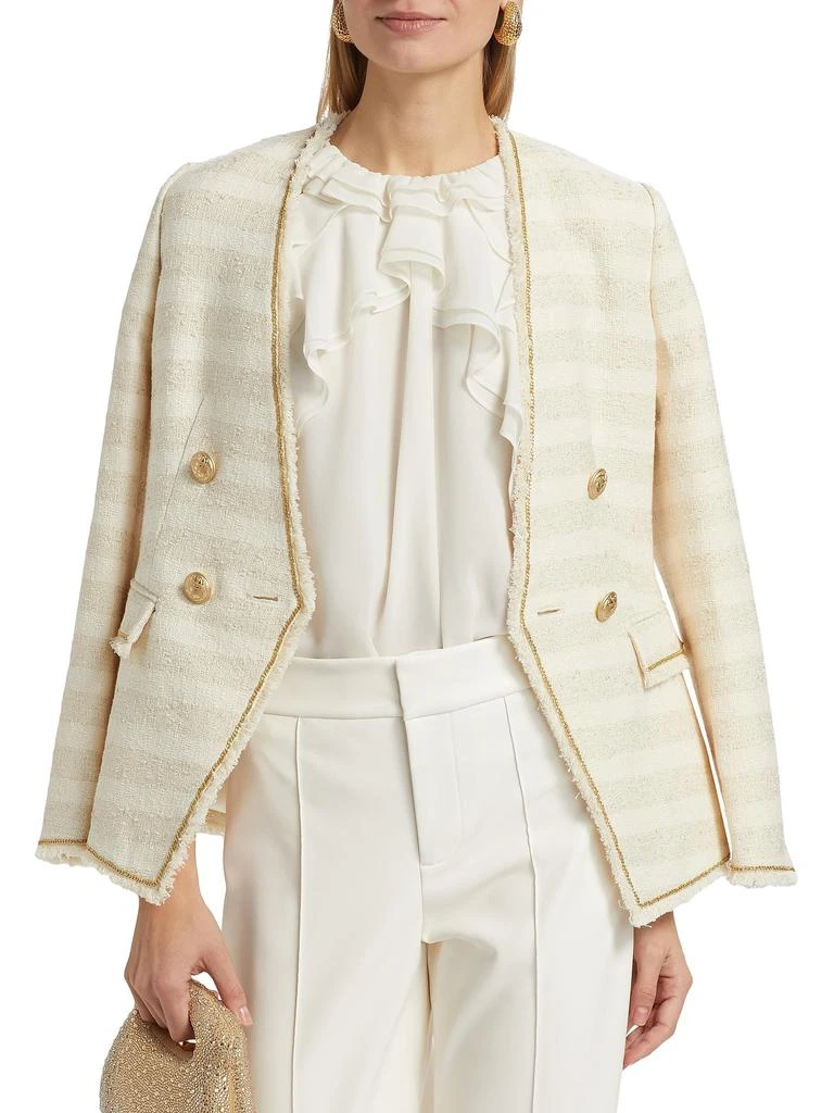 Kobi Halperin Bristol Ruffle Chiffon Sleeveless Blouse