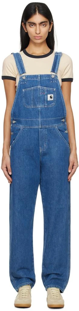 Carhartt WIP Navy Bib Denim Overalls 1