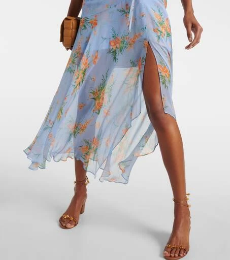 VERONICA BEARD Dovima floral silk maxi dress 6