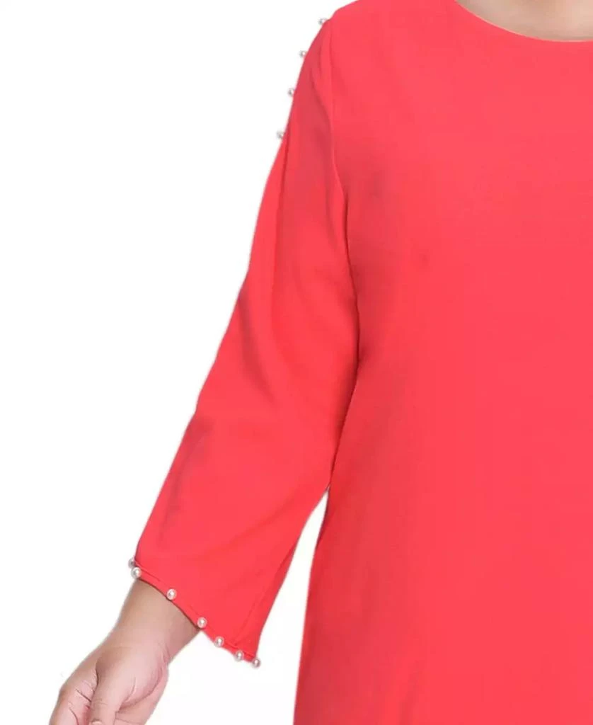 NY Collection Plus Size 3/4 Sleeve Dress 4