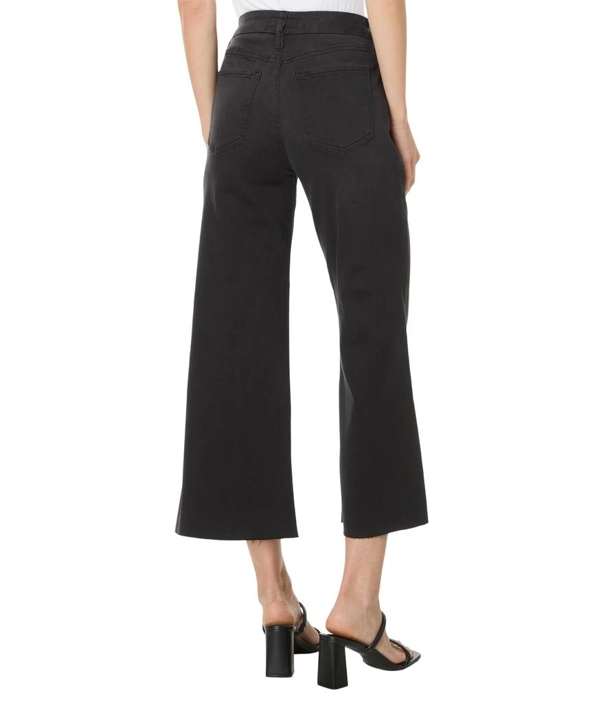 KUT from the Kloth Petite Meg High Rise Fab Ab Wide Leg Raw Hem 2