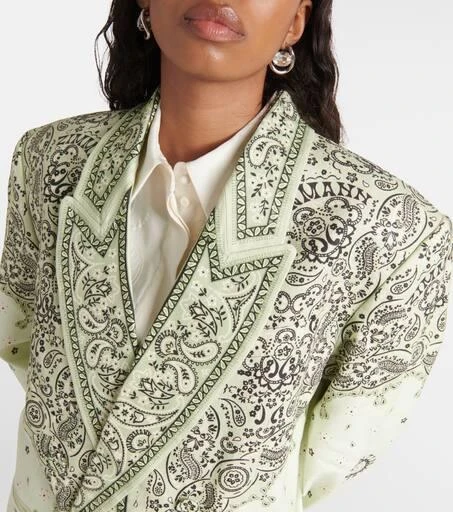 Zimmermann Matchmaker printed linen blazer 4