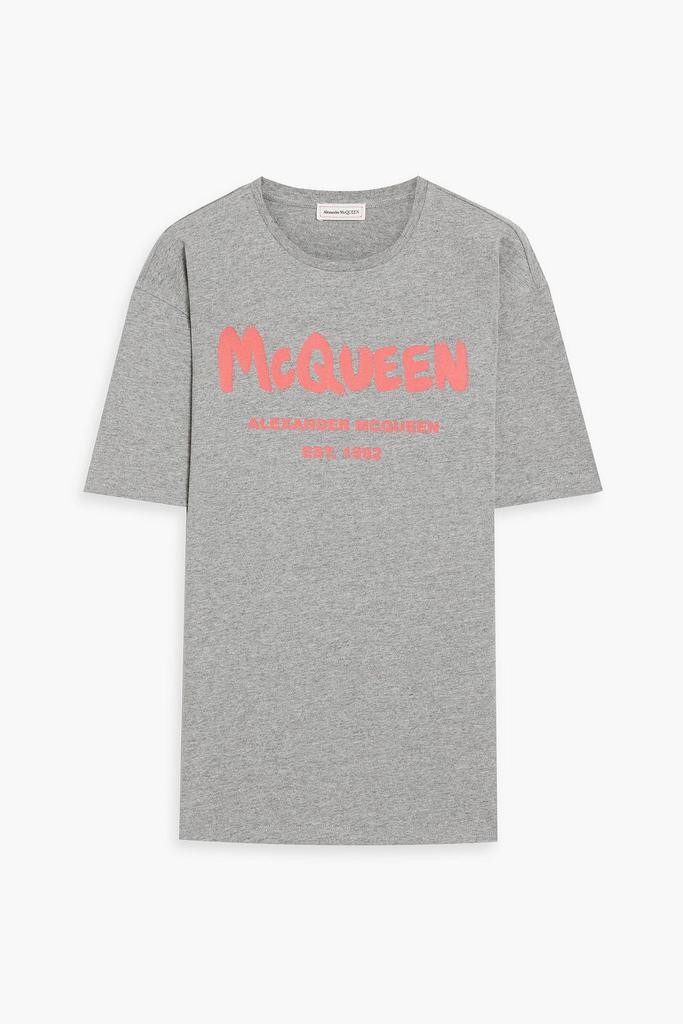 Alexander McQueen Gray outlets Unisex Crew Neck Short Sleeve T shirt Size 38 NWT